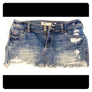 Hollister jean skirt